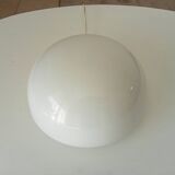 Vintage 60s ceiling light in milky white opaline