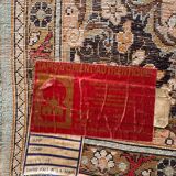 Antique Ghoum carpet from Iran in silk.