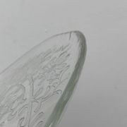 Large Finnish glass plate from the mid-century by Humppila.