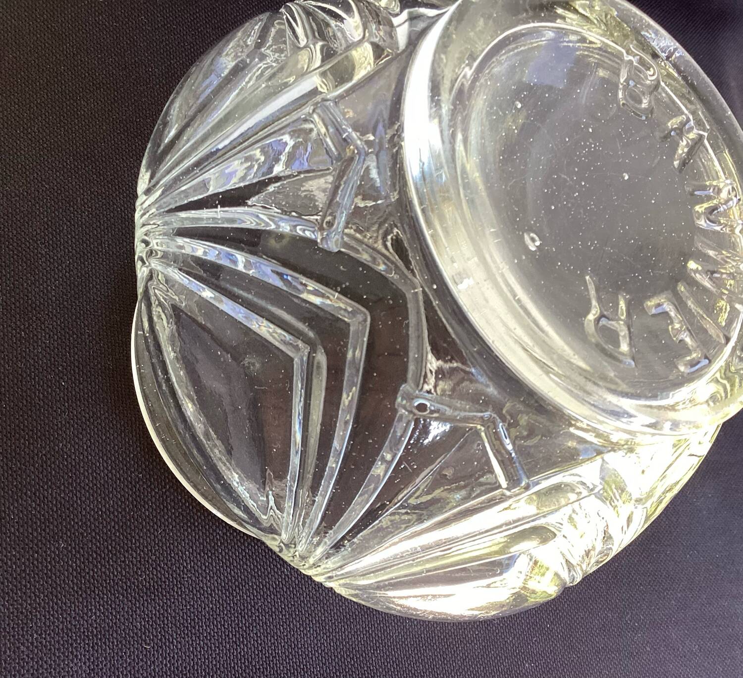 Old glass jar BANNIER