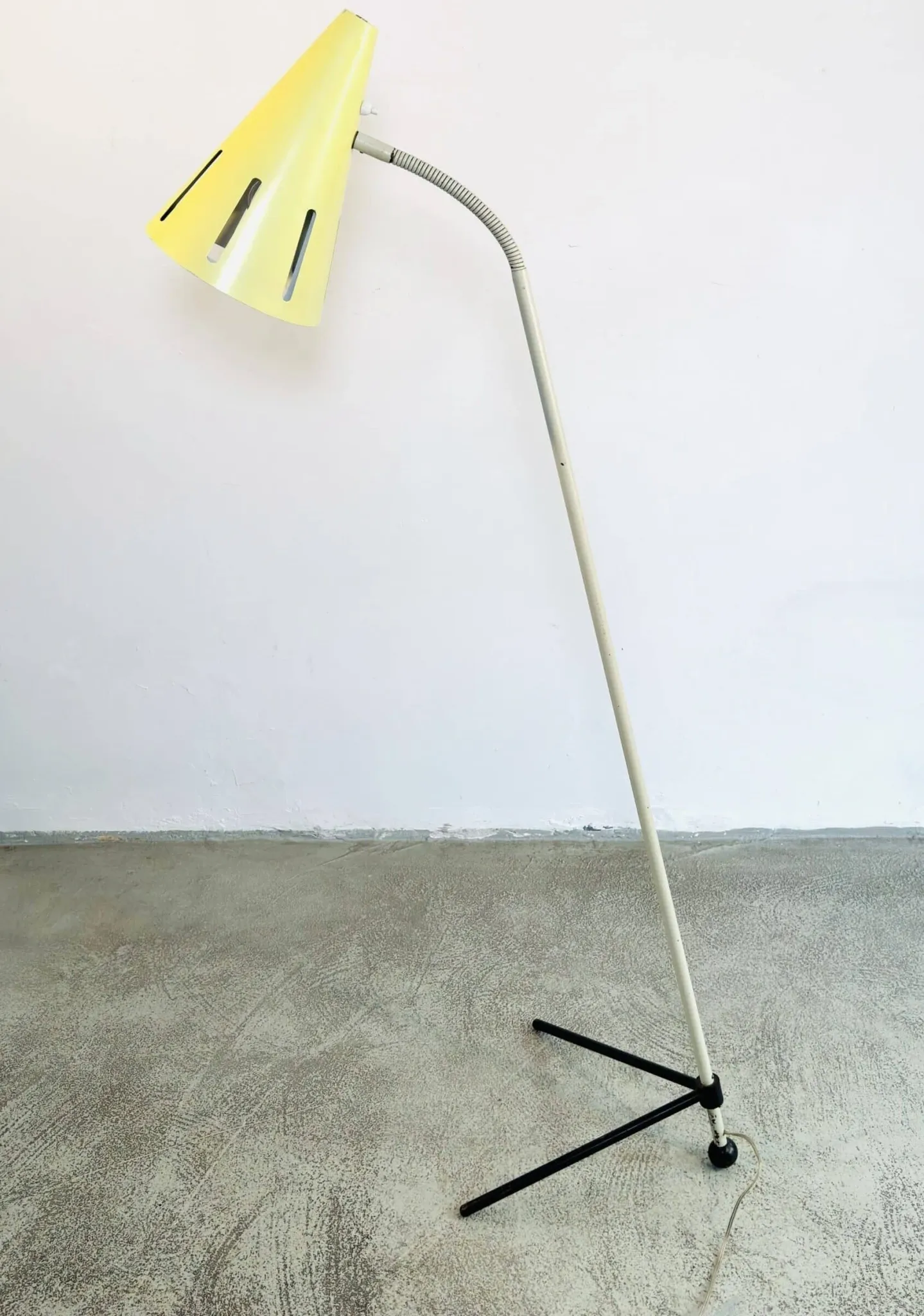 'Sun Series' Floor Lamp By H. Busquet For Hala Zeist, Netherlands 1950S