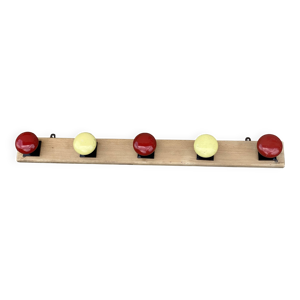 Portemanteau à 5 patères - jaune