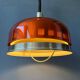 Suspension UFO Space Age orange transparente