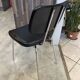 Chair N2 black vintage skai leather 1970