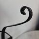 Wrought iron coat rack