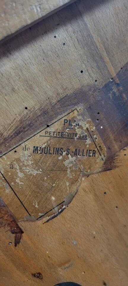 Napoleon III period secretary in a faux walnut chest of drawers