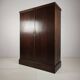 1930s Compactom Gentleman’s Wardrobe Model No. 702 in Brown Oak