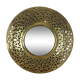 Miroir rond laiton Oriental 28 cm