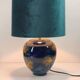 Lacquered ceramic lamp signed Grech