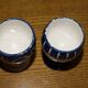 2 vintage Italian ceramic egg cups