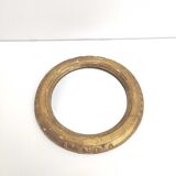 Round mirror gilded wood diameter 24cm