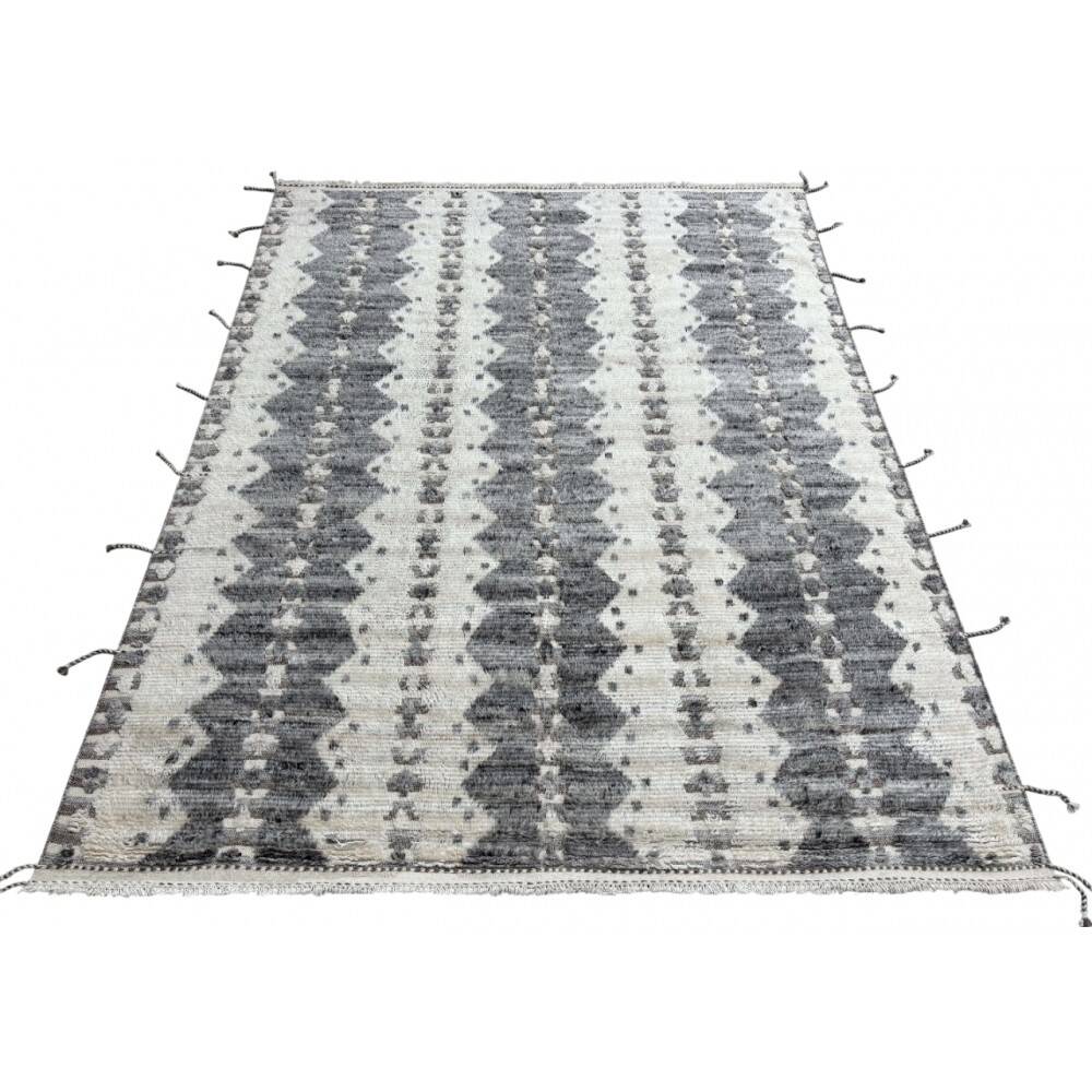 Modern Moroccan style Handmade Rug. 100% Natural Wool. Custom Options Available