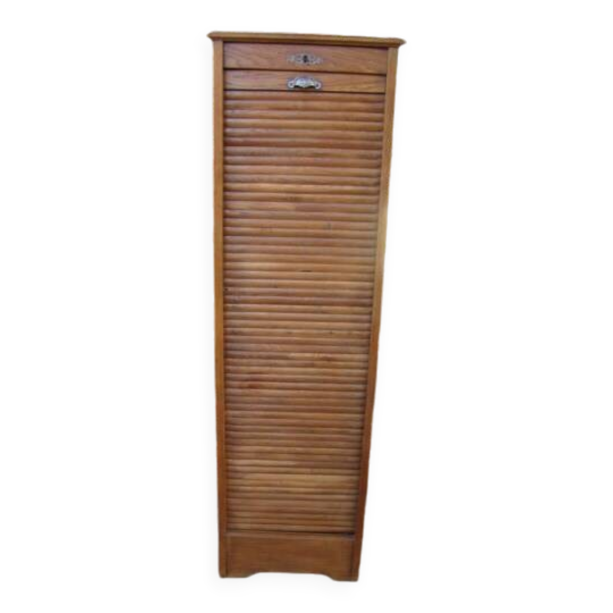 Antique curtain filing cabinet from the 50s