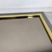 Mirror square brass design