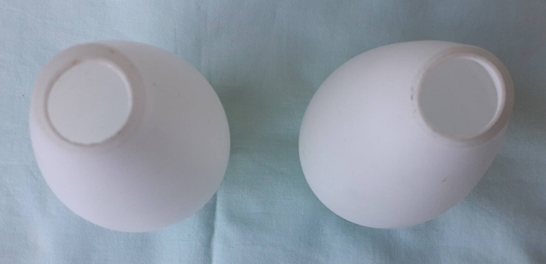 2 tulipes en opaline