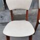 4 chaises bistrot scandinaves année 50 Skaï et bois