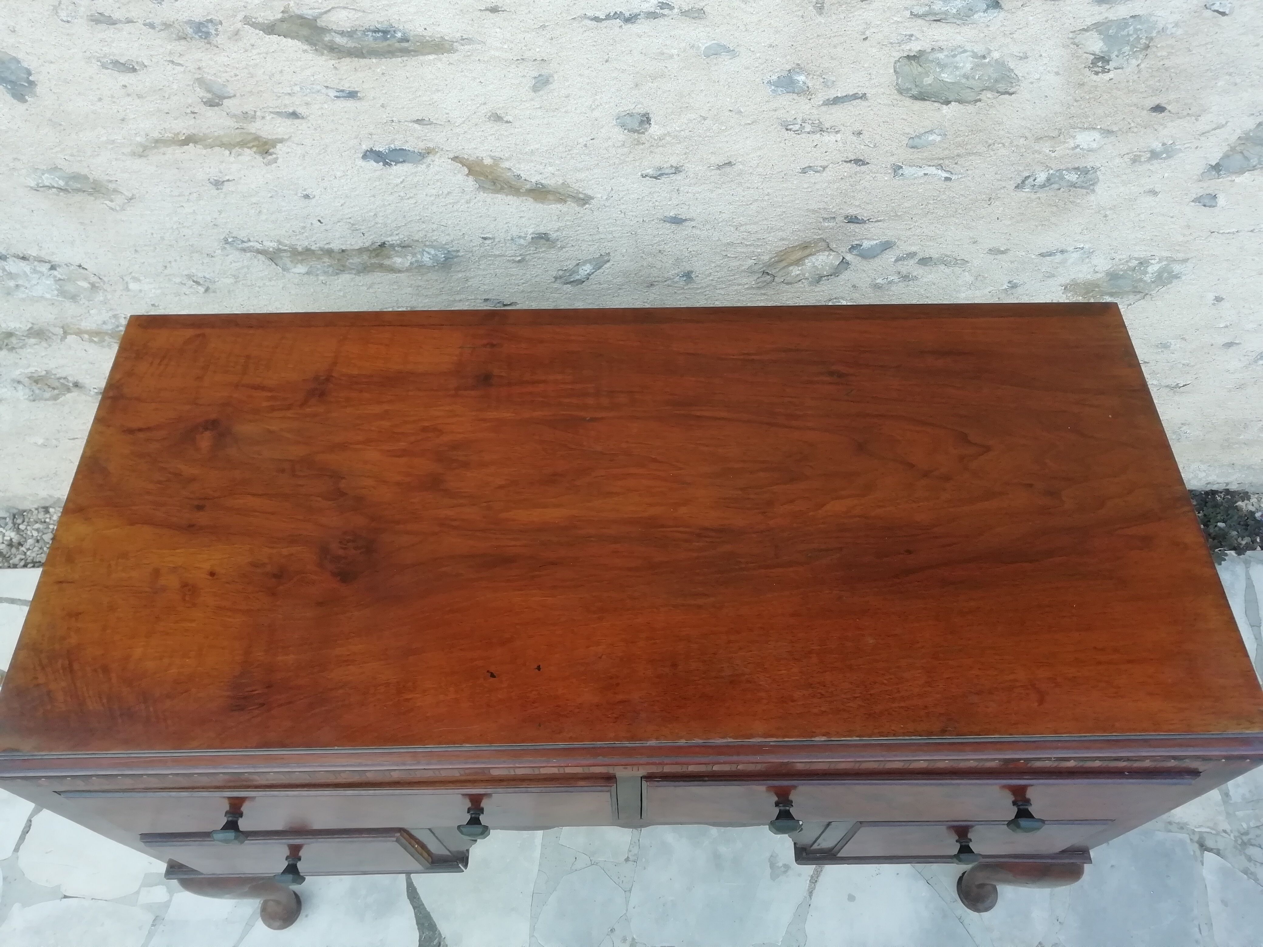 Walnut chippendale desk