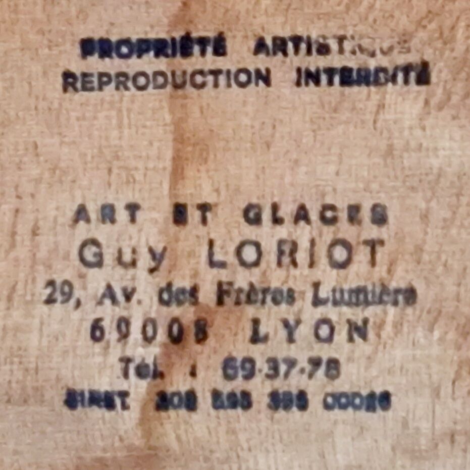 Modernist mirror by Guy Loriot, Meilleur Ouvrier de France, circa 1980