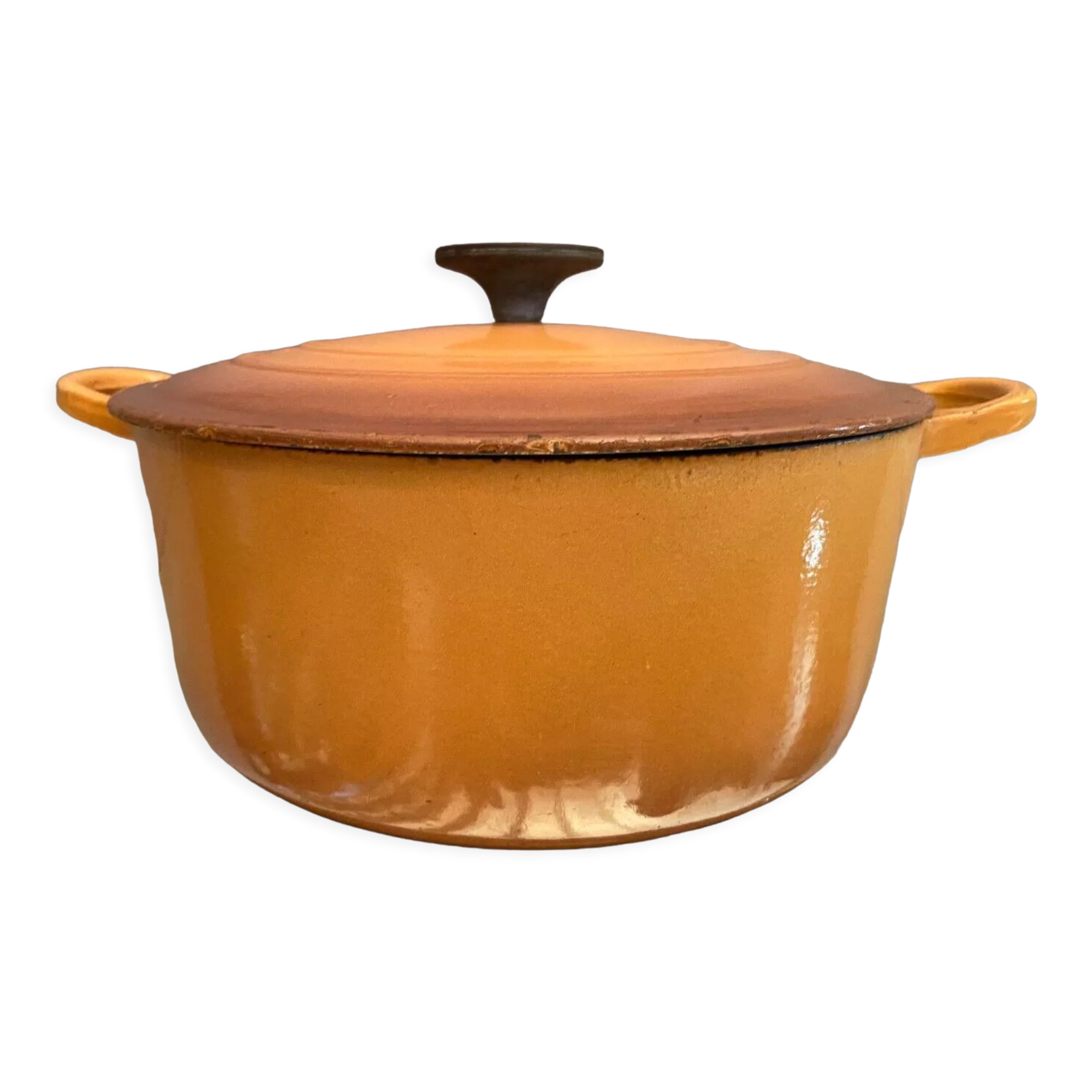 Cast iron casserole marked Le Creuset