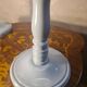 pair of grey-blue lacquered wooden bedside lamps 48x25 compliant with electrical standards
