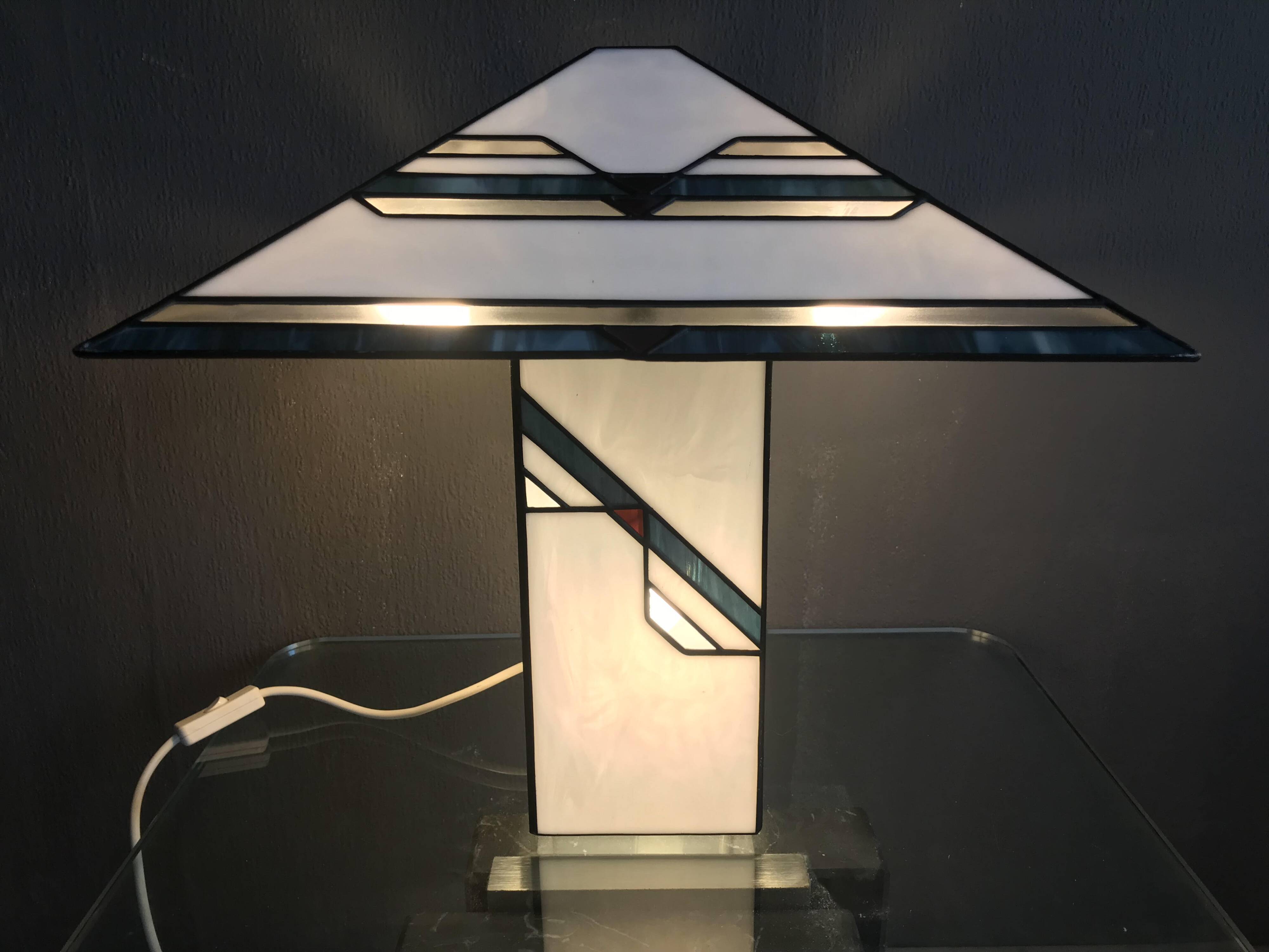 Art Deco Tiffany Style Rare Table Lamp