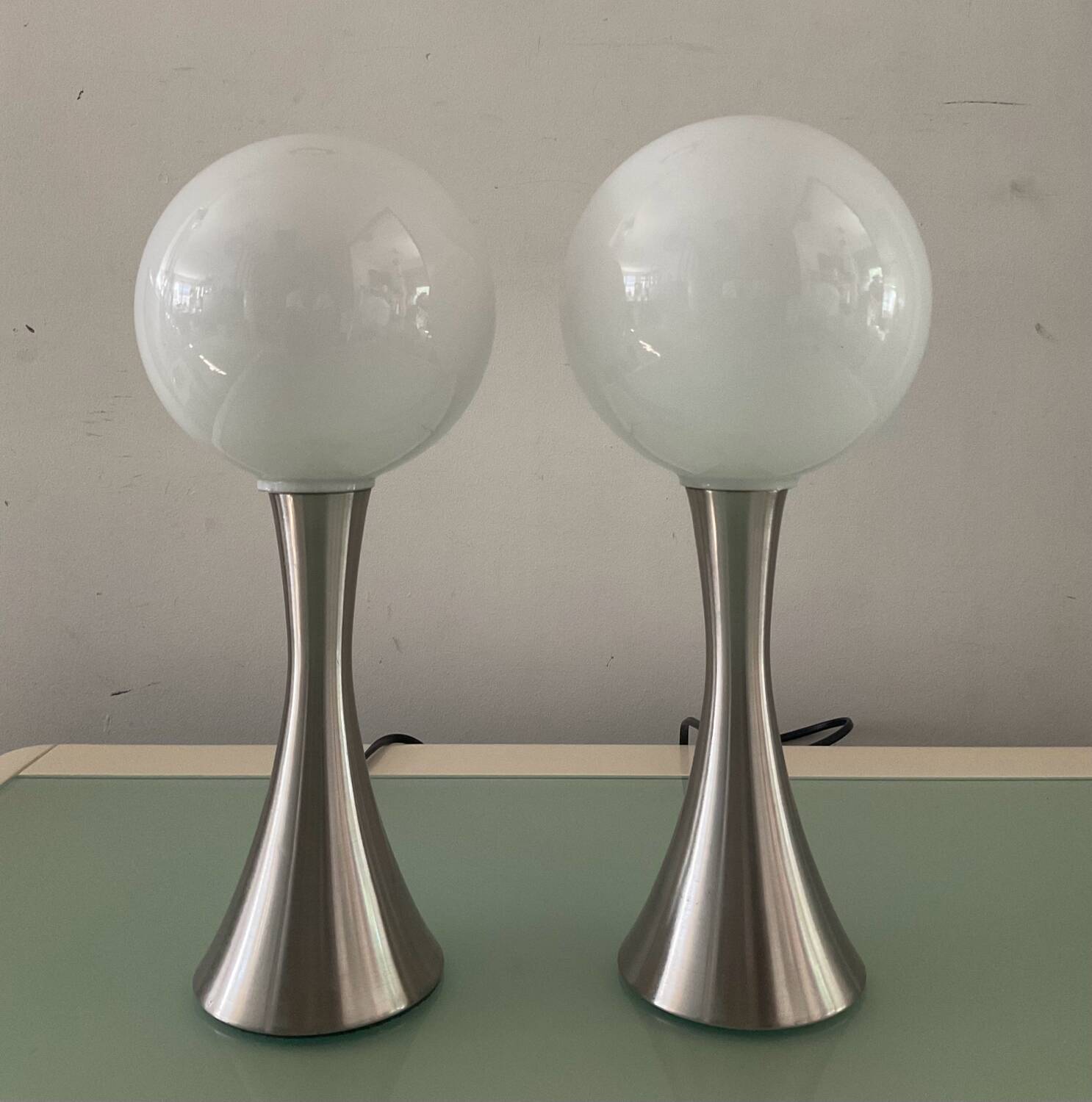 Pair of Space Age lamps
