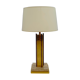 24kt Gold-plated & travertine table lamp, 1970s