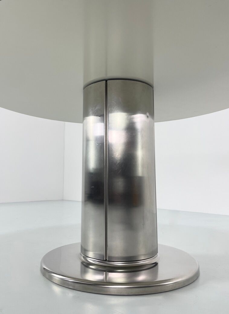 Table in laminate and aluminum Italy 1970s