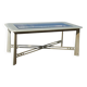 Table de salle à manger vintage Giorgetti, design italien, vert pastel