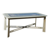 Vintage dining table Giorgetti Italian design pastel green