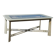 Table de salle à manger vintage Giorgetti, design italien, vert pastel