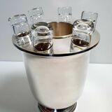 Vodka freshener with 6 glasses in Portieux crystal