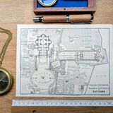Le Vatican, plan Vintage imprimé en 1894
