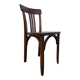 Curved wooden bistro chair Luterma 1950