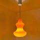 Orange opaline chandelier from the 70s