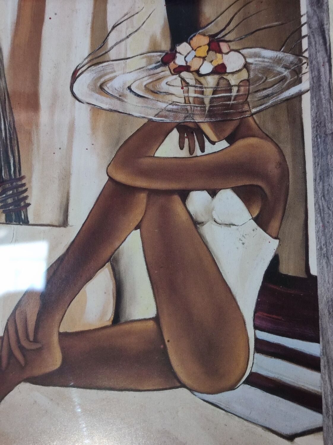 Painting woman with hat