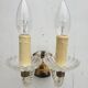 Applique 2 bras verre Murano vintage 1950