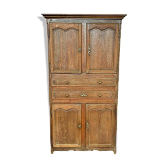 Four-shutter sideboard in light oak xix century