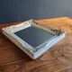 Vintage Rectangular Wall Mirror – Carved Solid Wood Frame