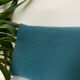 Cushion cotton plain linen blue duck