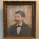 Portrait of a man with a moustache – Original 19th-century pastel – Stucco frame
