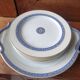 6 dessert plates + Limoges Médart de Noblat porcelain dish, Ramatuelle decor