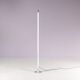 Lampe de sol Trapez en chrome des années 1990 avec tube blanc par Erwin Egli pour Ribag Suisse