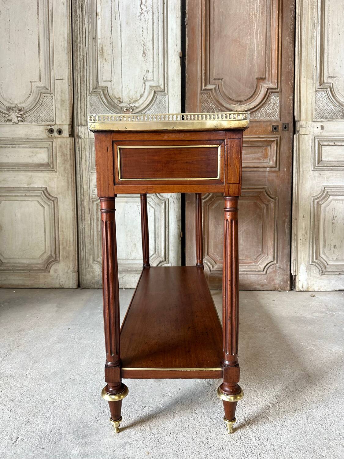 Louis XVI mahogany console