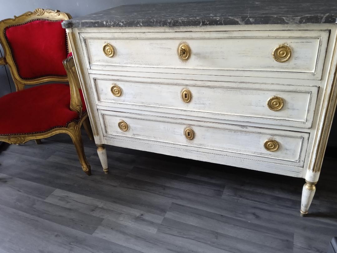 Louis philippe patinated chest of drawers