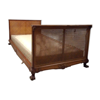 Chippendale double canage claw feet bed 90X200X80
