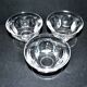 Set of 3 old champagne glasses in cut crystal with flat ribs Saint Louis? Béarn Talleyrand