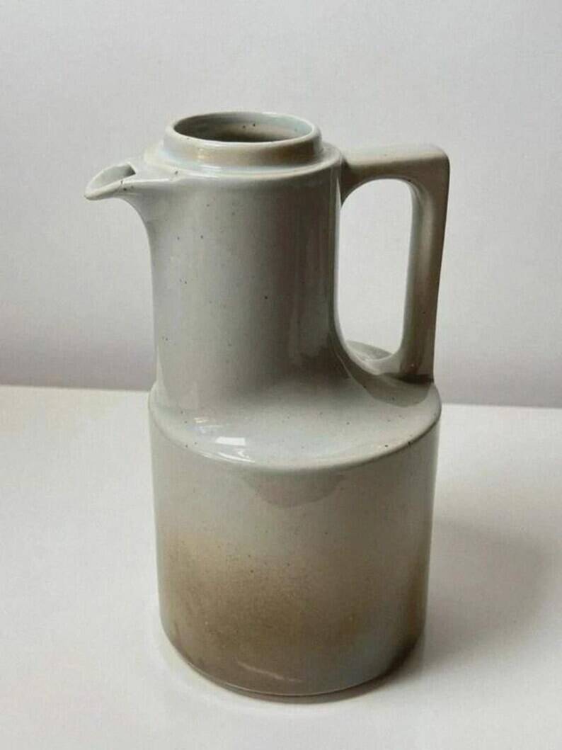 Vintage stoneware coffee pot / jug from Brenne – Grand Feu model, 1970s