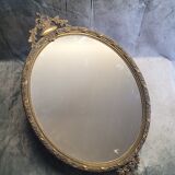 Gilded metal mirror in Louis XV style