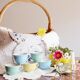 Lot de 5 tasses pastel FB Badonviller